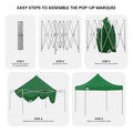Wallaroo 3x3m Gazebo Tent Marquee Popup Green Outdoor