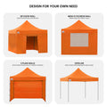 Wallaroo 3x3m Gazebo Tent Marquee Pop Up Outdoor Orange