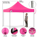 Wallaroo Gazebo 3x3 Pop Up Marquee Outdoor Pink Tent