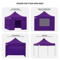 Wallaroo 3x3m Pop Up Gazebo Tent Purple Outdoor Marquee
