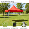 Wallaroo Gazebo 3x3m Pop Up Tent Marquee Red Outdoor