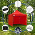 Wallaroo Gazebo 3x3m Pop Up Tent Marquee Red Outdoor