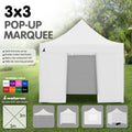 Wallaroo 3x3m Gazebo Tent Marquee Pop Up Outdoor White