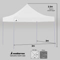 Wallaroo 3x3m Gazebo Tent Marquee Pop Up Outdoor White