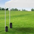 Wallaroo 10L Weight Bags 4pc Gazebo Canopy Anchor Black