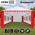 Wallaroo 4x8 Outdoor Event Wedding Marquee Tent Red