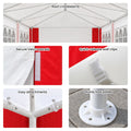 Wallaroo 4x8 Outdoor Event Wedding Marquee Tent Red