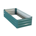 Wallaroo Garden Bed 120x60x30cm Galvanized Steel Green