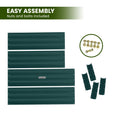 Wallaroo Garden Bed 120x60x30cm Galvanized Steel Green