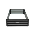 Wallaroo Garden Bed 210x90x30cm Galvanised Steel Black