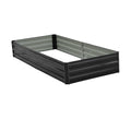 Wallaroo Garden Bed 210x90x30cm Galvanised Steel Black