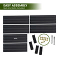 Wallaroo Garden Bed 210x90x30cm Galvanised Steel Black