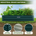 Wallaroo Garden Bed 240x120x30cm Galvanized Steel Green