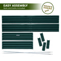 Wallaroo Garden Bed 240x120x30cm Galvanized Steel Green