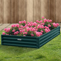 Wallaroo Garden Bed 240x120x30cm Galvanized Steel Green
