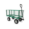 Wallaroo Steel Mesh Garden Trolley Cart Green