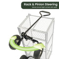 Wallaroo Steel Mesh Garden Trolley Cart Hammer Grey