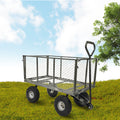 Wallaroo Steel Mesh Garden Trolley Cart Hammer Grey