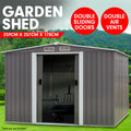 Wallaroo 8ft x 8ft Garden Shed Spire Roof Grey Storage