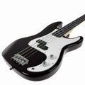 Karrera 39in Electric Bass Guitar 4-String Full Size Black Tuner