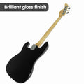 Karrera 39in Electric Bass Guitar 4-String Full Size Black Tuner