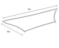 Wallaroo Shade Sail Rectangular 4m x 5m Grey