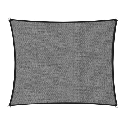 Wallaroo Sun Shade Sail Canopy 7x5m Grey Rectangle Outdoor