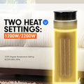 Pronti Electric Tower Heater 2000W Ceramic Portable Remote Black