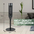 Pronti Electric Tower Heater 2000W Ceramic Portable Remote Black