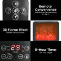Pronti 2000W 3D Fire PTC Electric Portable Heater