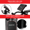 Powertrain Multi Station Home Gym 68kg Weights Preacher Curl Pad