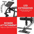 Powertrain Multi Station Home Gym 68kg Weights Preacher Curl Pad