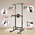 Powertrain Power Tower J06 Multifunction Strength Training Station with Pull-Up Bar Leg Raise Station Dip Bar