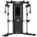 Powertrain Functional Trainer Power Rack Home Gym Cable Crossover Machine with 136kg Dual Weight Stack & Pull Up Bar