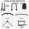 Powertrain Functional Trainer Power Rack Home Gym Cable Crossover Machine with 136kg Dual Weight Stack & Pull Up Bar