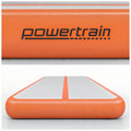 Powertrain Airtrack 20cm Thick 3m x 1m Inflatable Gymnastics Tumbling Mat Air Track - Orange