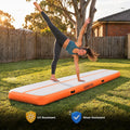 Powertrain Airtrack 20cm Thick 3m x 1m Inflatable Gymnastics Tumbling Mat Air Track - Orange
