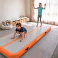 Powertrain Airtrack 20cm Thick 3m x 1m Inflatable Gymnastics Tumbling Mat Air Track - Orange