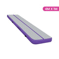 Powertrain Airtrack 20cm 4m x 1m Gymnastics Tumbling Mat Purple