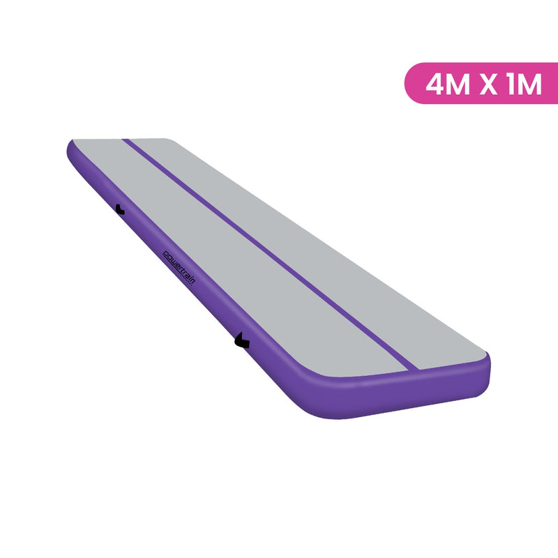 Powertrain Airtrack 20cm 4m x 1m Gymnastics Tumbling Mat Purple