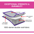 Powertrain Airtrack 20cm 4m x 1m Gymnastics Tumbling Mat Purple