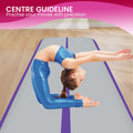 Powertrain Airtrack 20cm 4m x 1m Gymnastics Tumbling Mat Purple