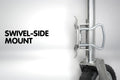 Rigg 10in Jockey Wheel Swing Trailer Boat Caravan Camper