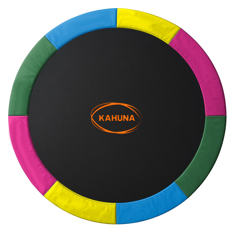 Kahuna 8ft Trampoline Safety Pad Spring Cover Rainbow