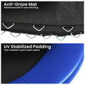 Kahuna 12ft Trampoline Safety Pad Spring Mat Cover Blue