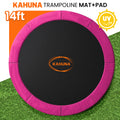 Kahuna 14ft Trampoline Safety Pad Cover Spring Mat Pink