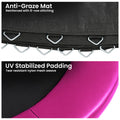 Kahuna 14ft Trampoline Safety Pad Cover Spring Mat Pink