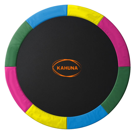 Kahuna 14ft Replacement Trampoline Safety Pad Cover and Jumping Spring Mat - Rainbow