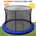 Kahuna 6ft Trampoline Safety Pad & Net Cover Blue