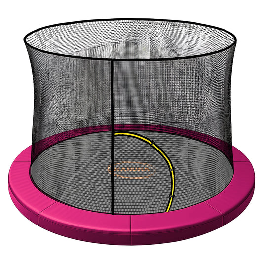 Kahuna 6ft Trampoline Pad Net Pink Safety Enclosure
